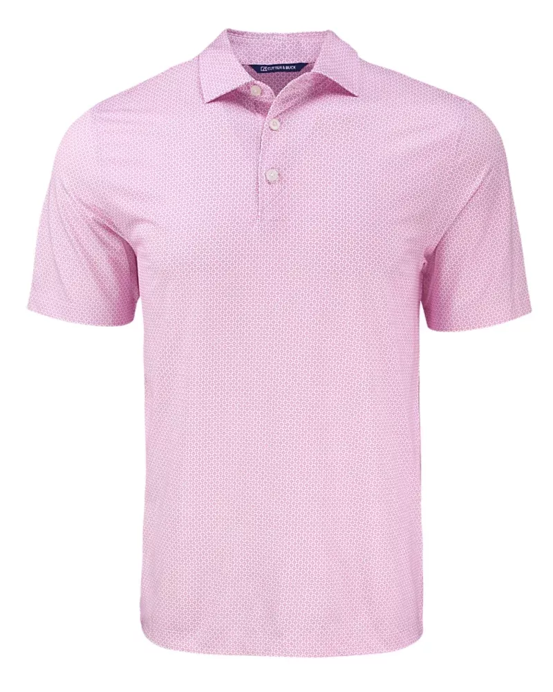 2025 Cutter & Buck Men's Eco Diamond Print Polo - Gelato